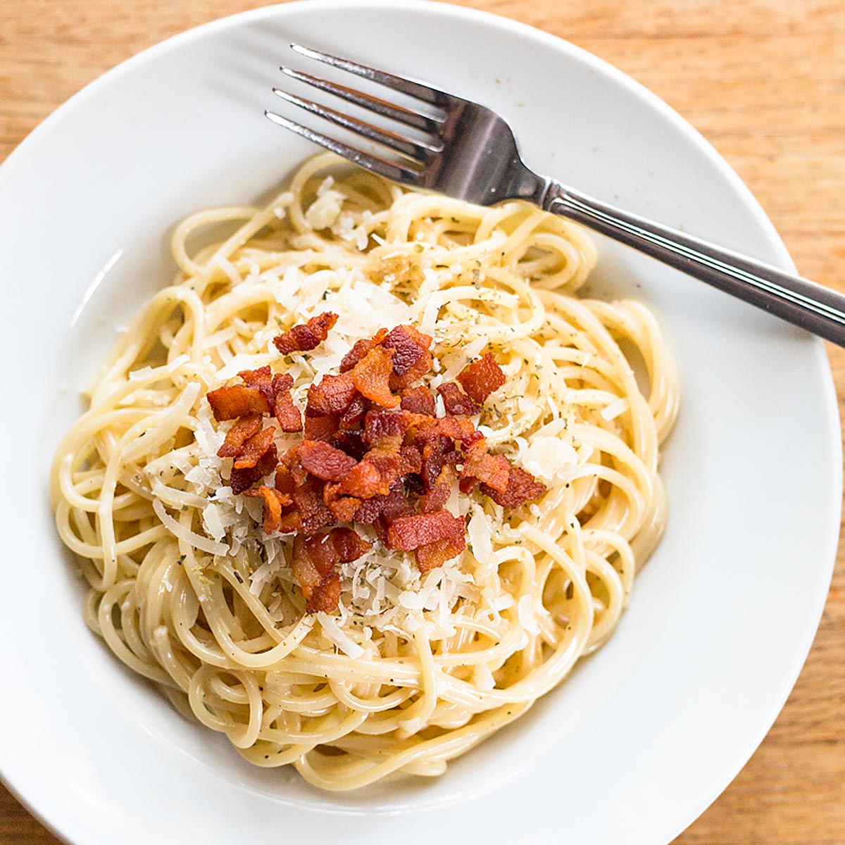 Spaghetti Carbonara With Cream