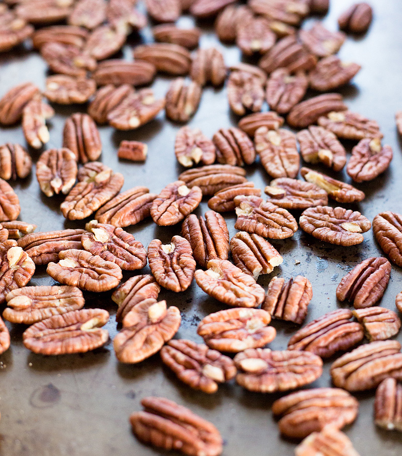 pecans on a cookie sheet