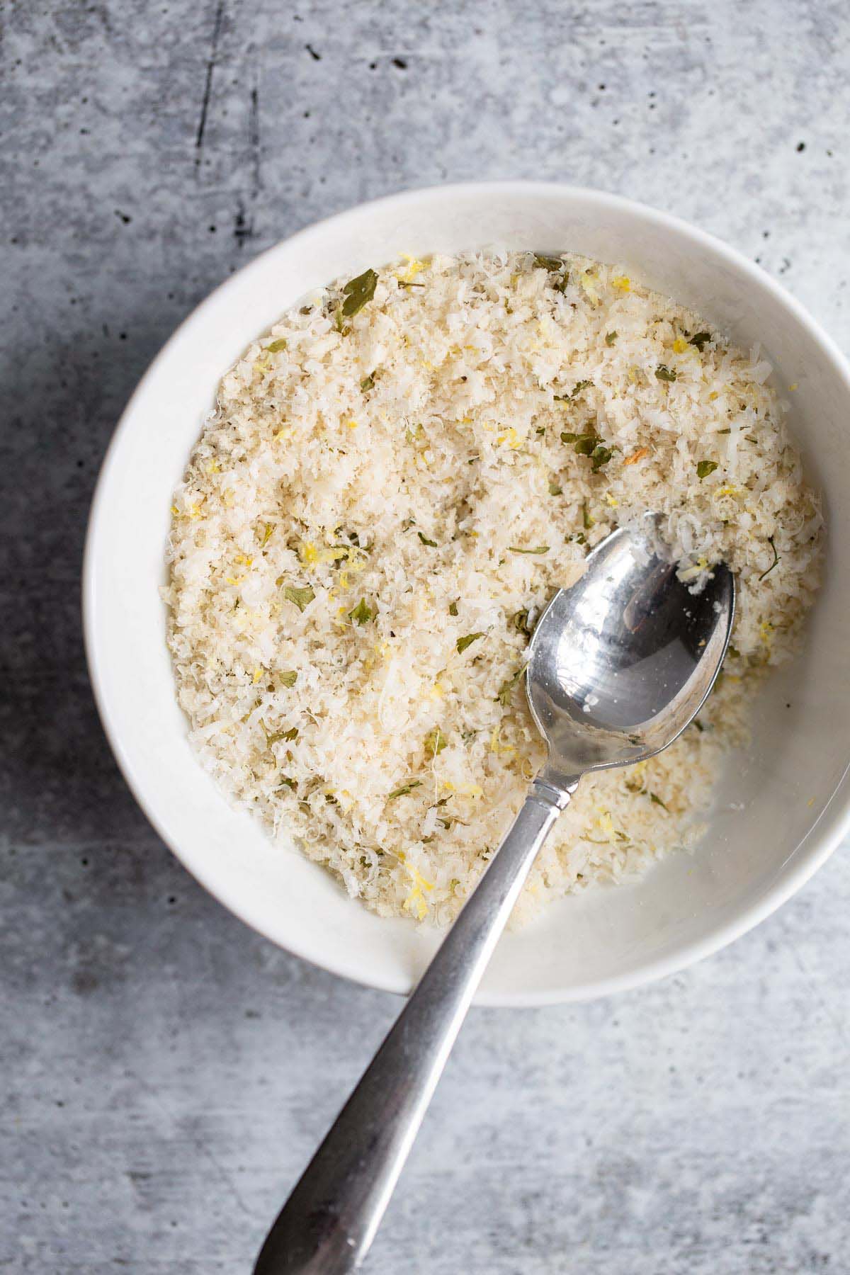 Panko mixture in a bowl.