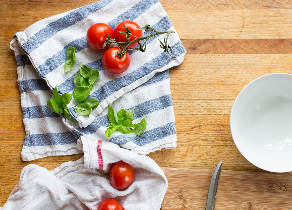 tomatoes and basil