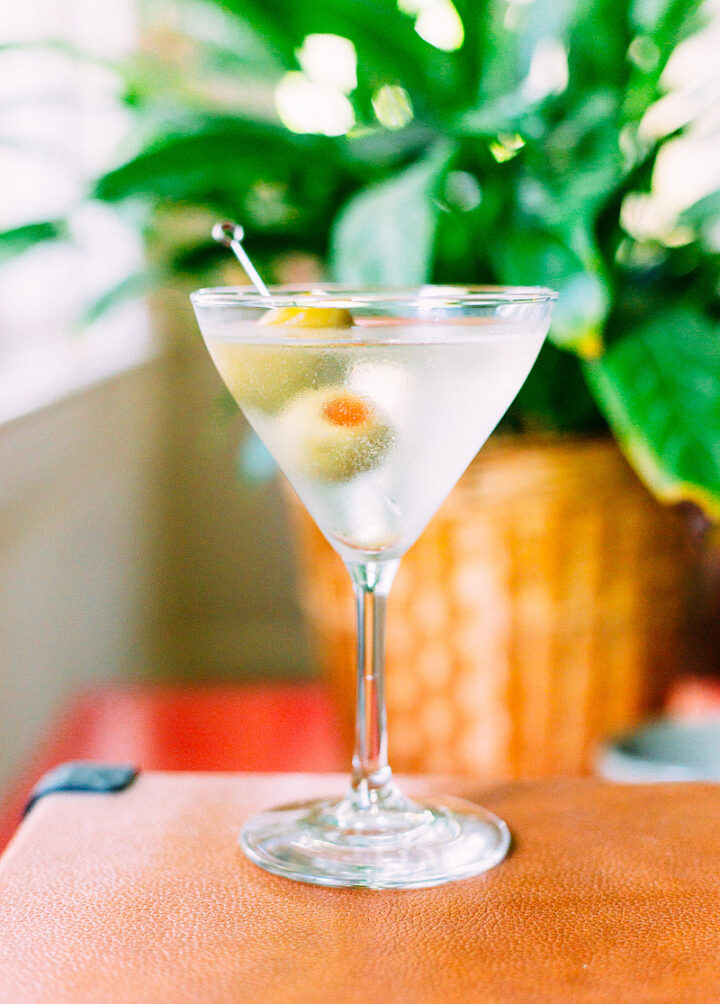 Gin and Vodka Dirty Martini Food Banjo