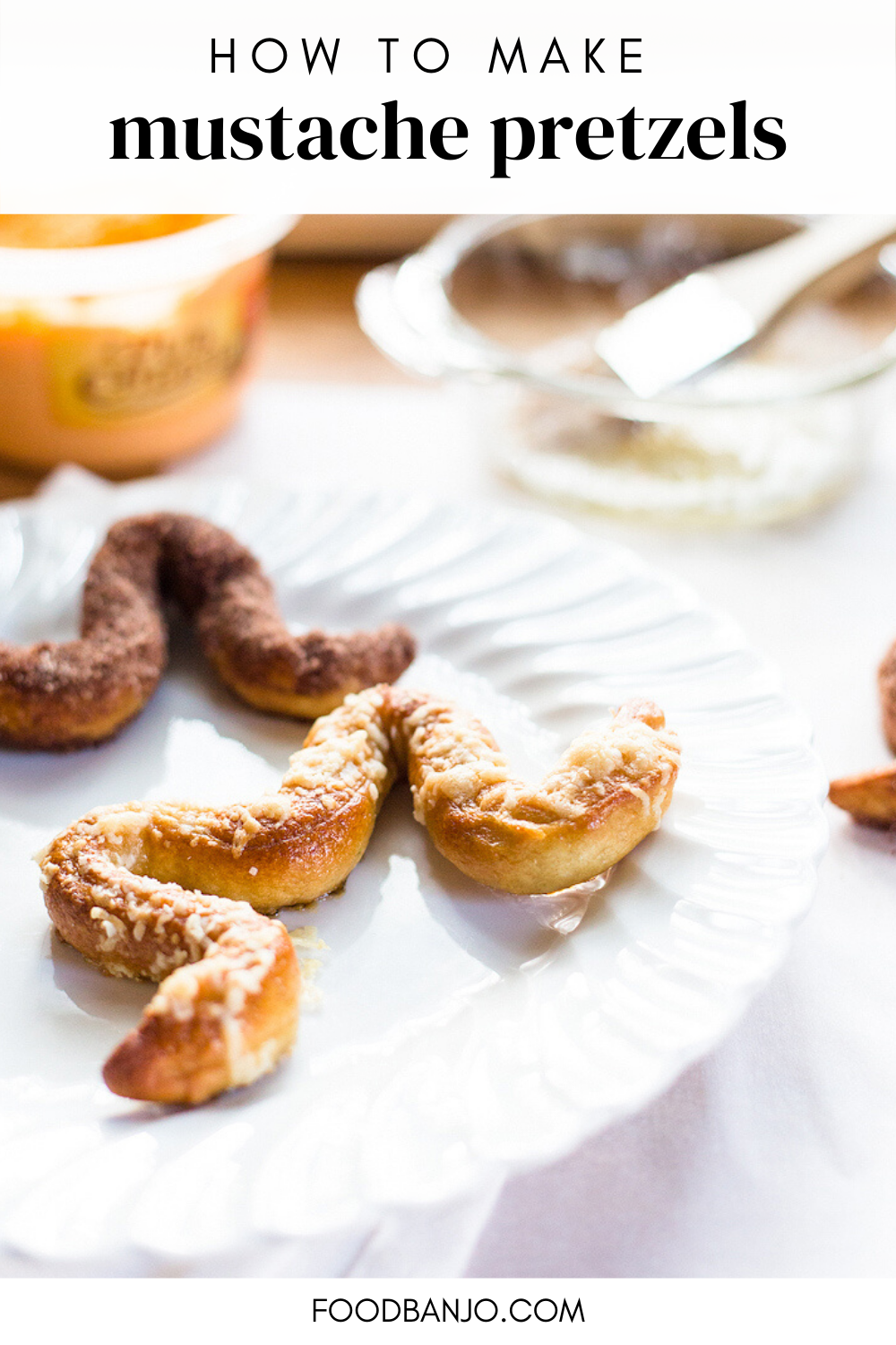 MustacheShaped Homemade Soft Pretzels Food Banjo