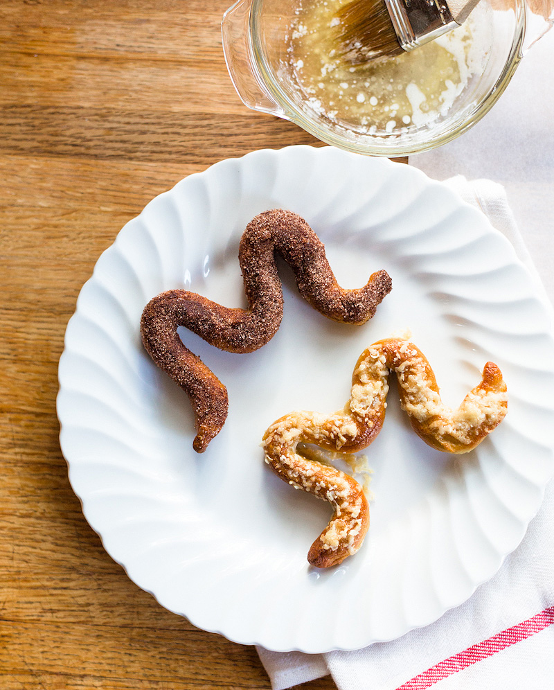 mustache pretzels