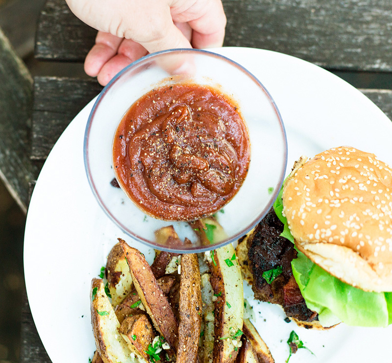 oven-baked garlic parsley fries