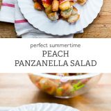 Summertime Peach Panzanella Salad