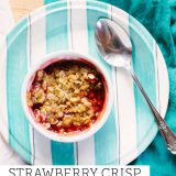 strawberry crumble for two