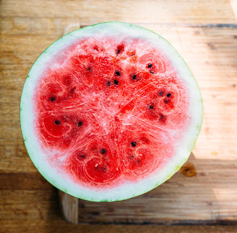 sliced watermelon