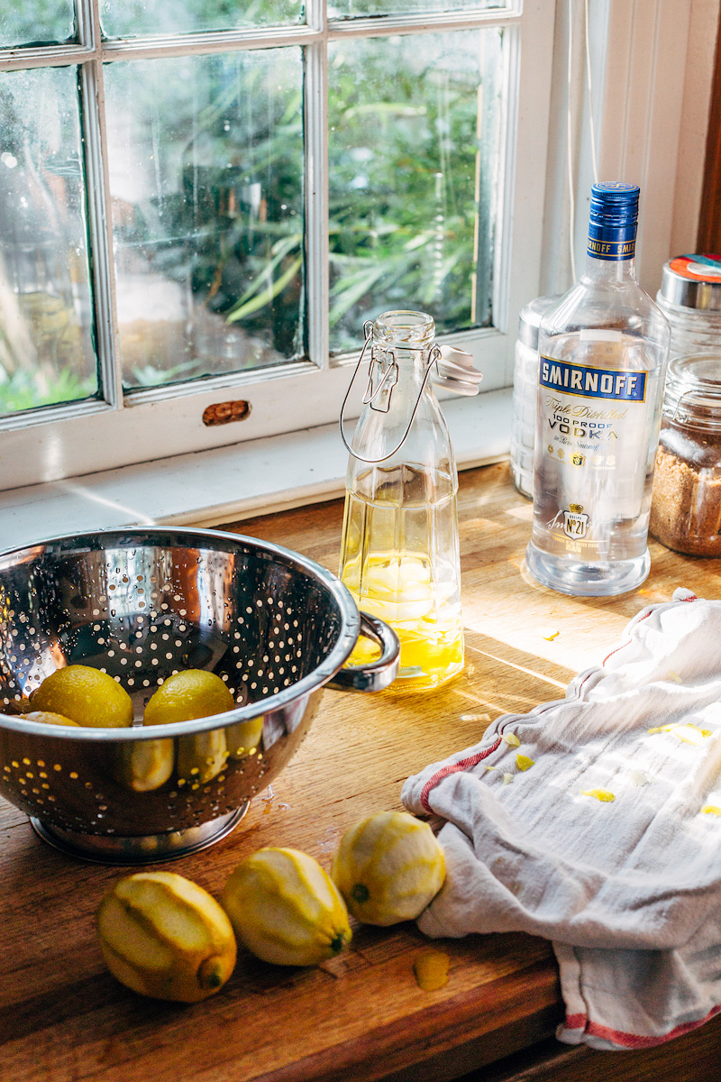 limoncello in progress