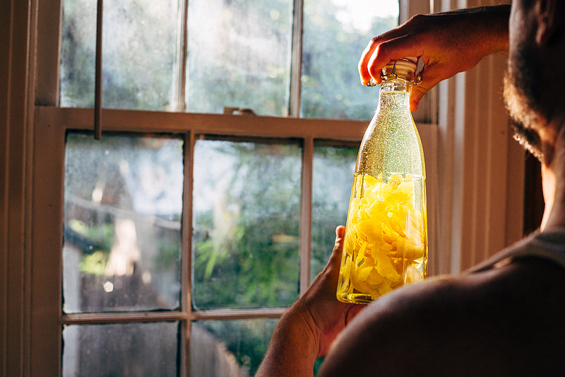 making limoncello