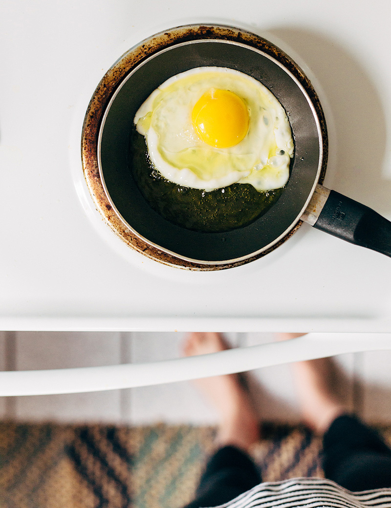 frying an egg