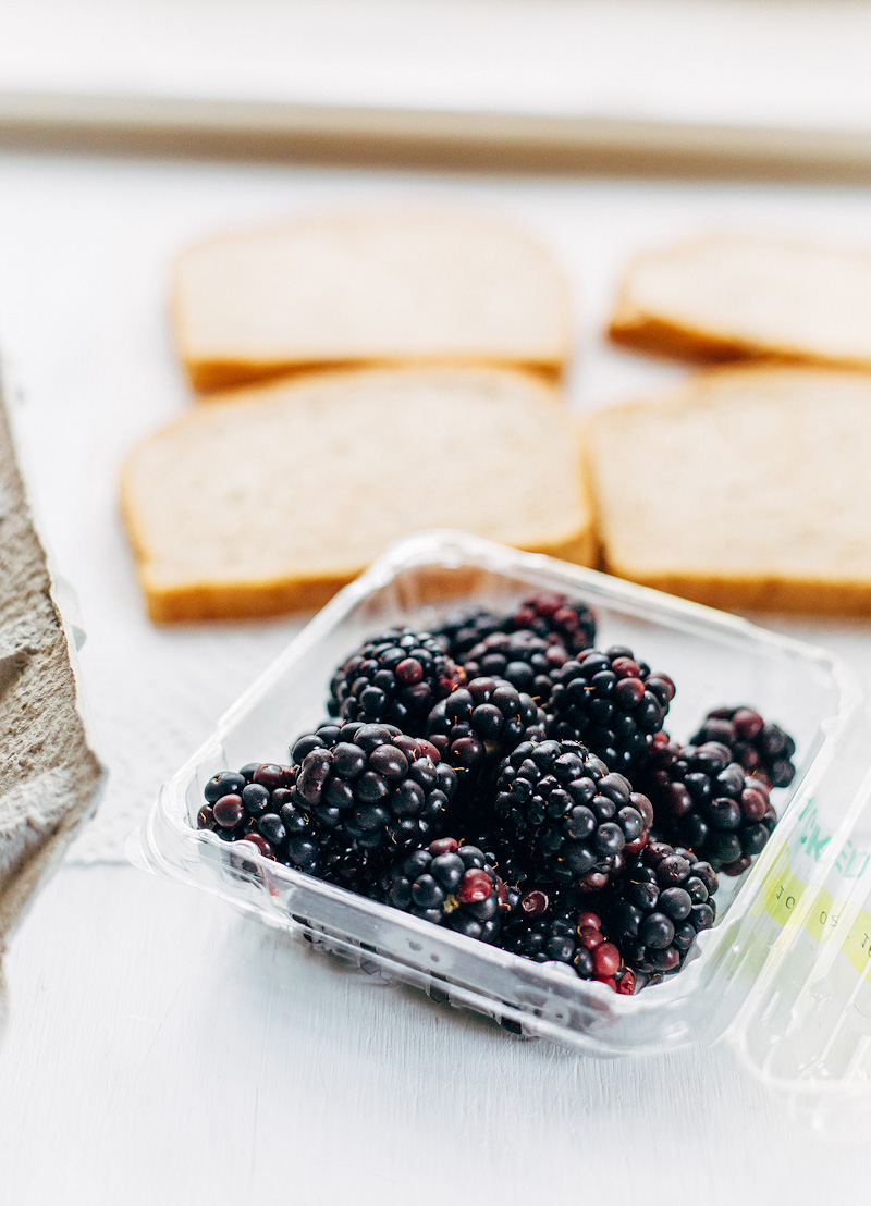 blackberries and bread