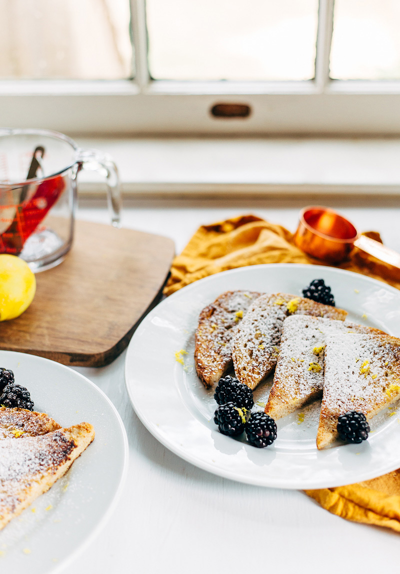 french toast for two on a plate