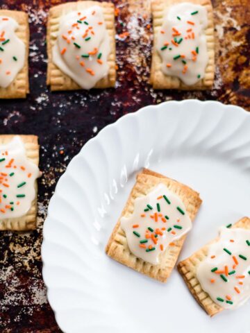 mini pumpkin pie pop tarts up close