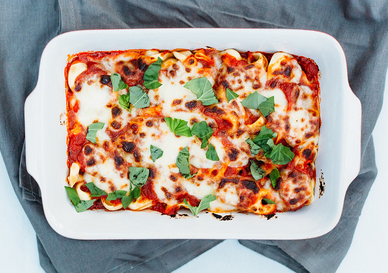 Cheesy Tortellini Bake