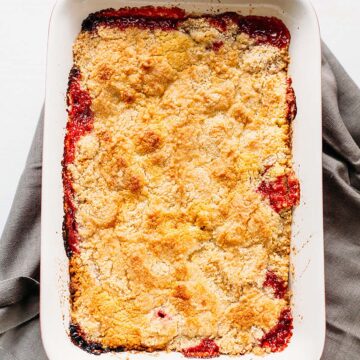 old fashioned strawberry cobbler