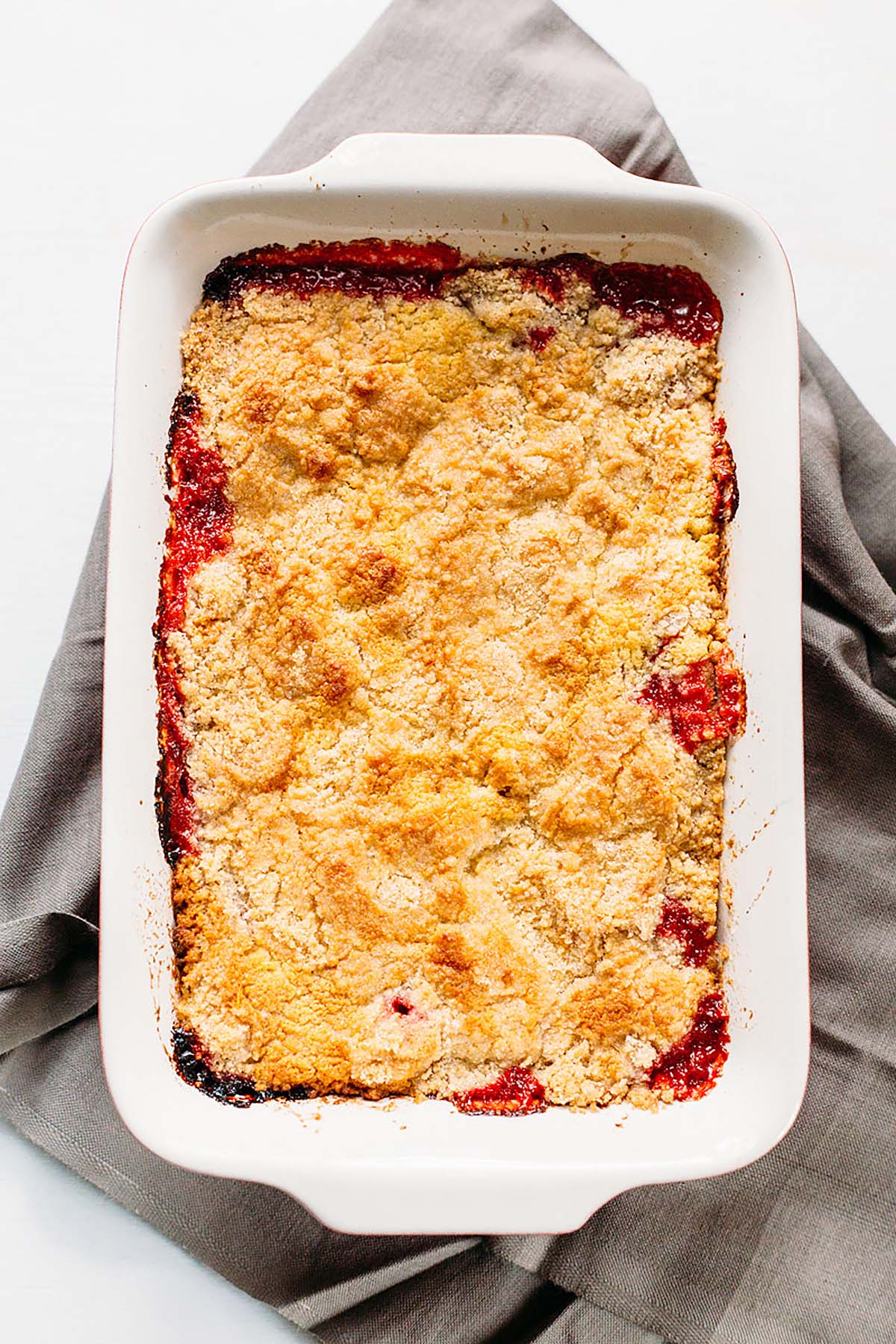 old fashioned strawberry cobbler