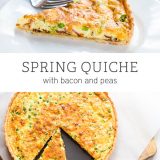 Spring Quiche with Bacon and Peas