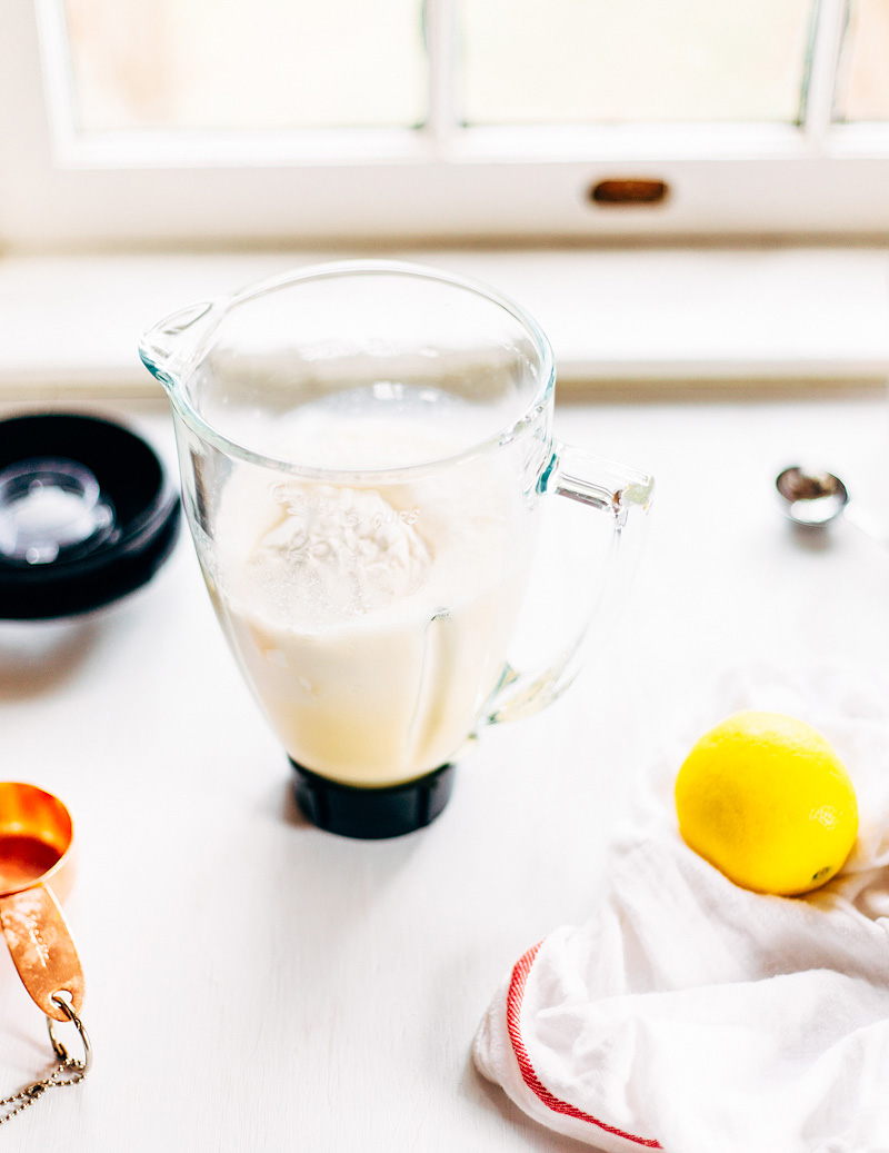 dutch baby pancake batter in a blender