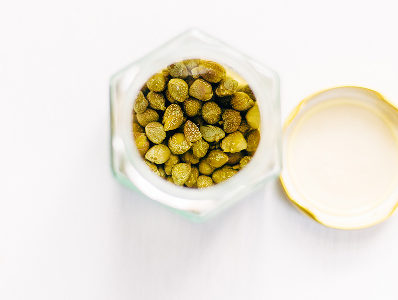 Capers in a jar