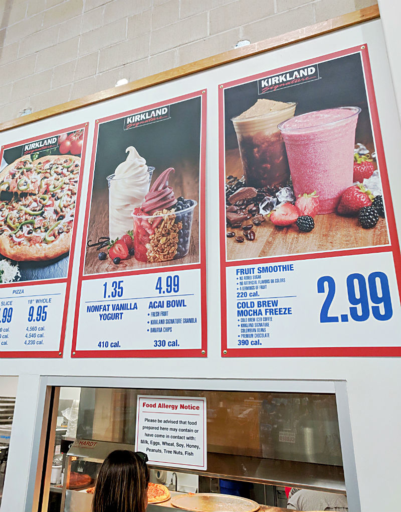 costco food menu