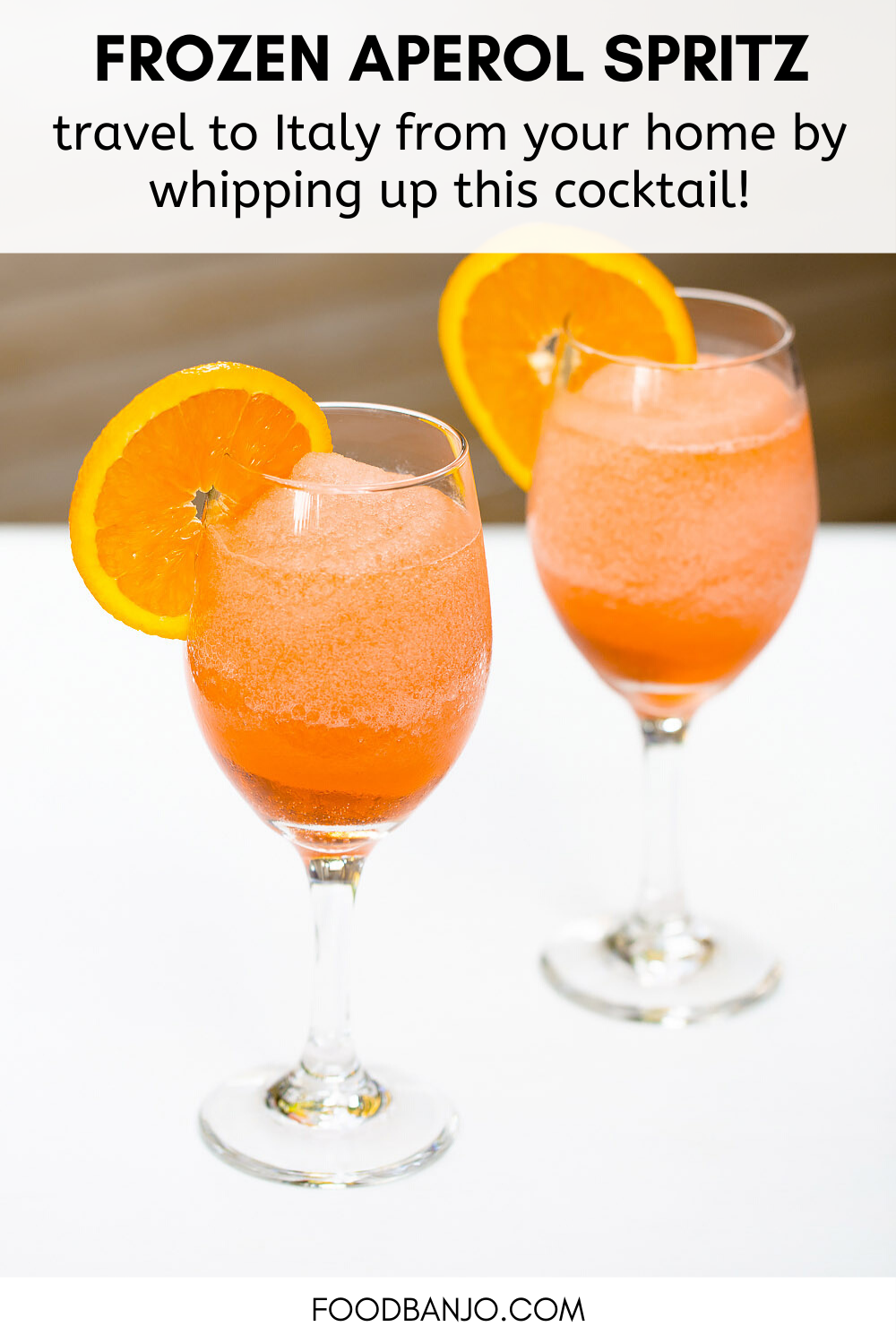 Frozen Aperol Spritz Cocktail Food Banjo
