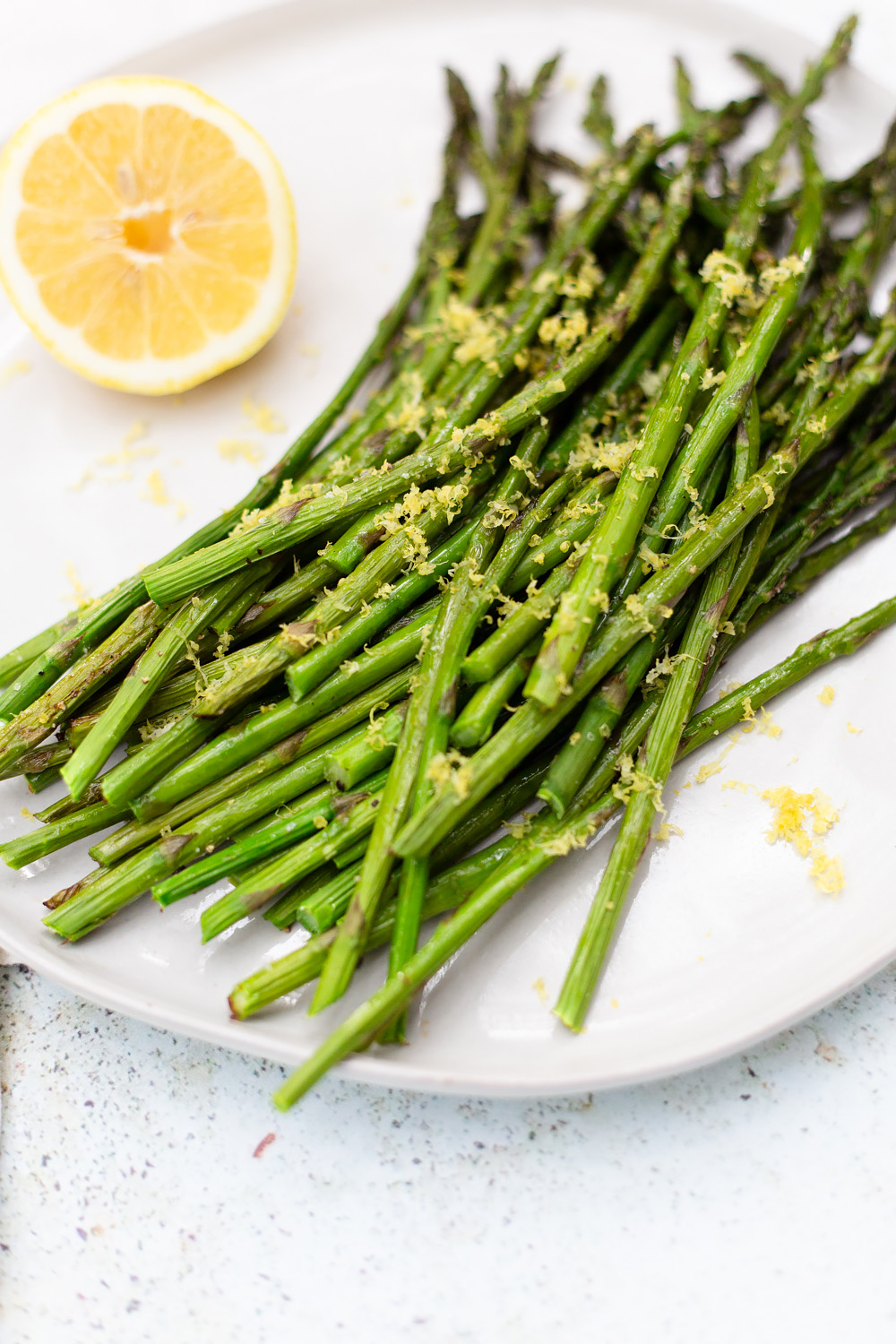 Roasted Asparagus up close