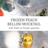 Frozen Peach Bellini Mocktail