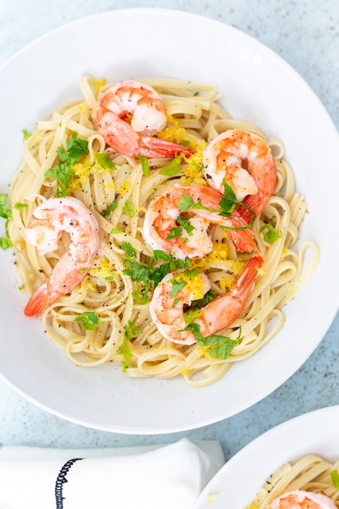 Garlic Butter Shrimp Scampi - Food Banjo