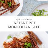 Instant Pot Mongolian Beef