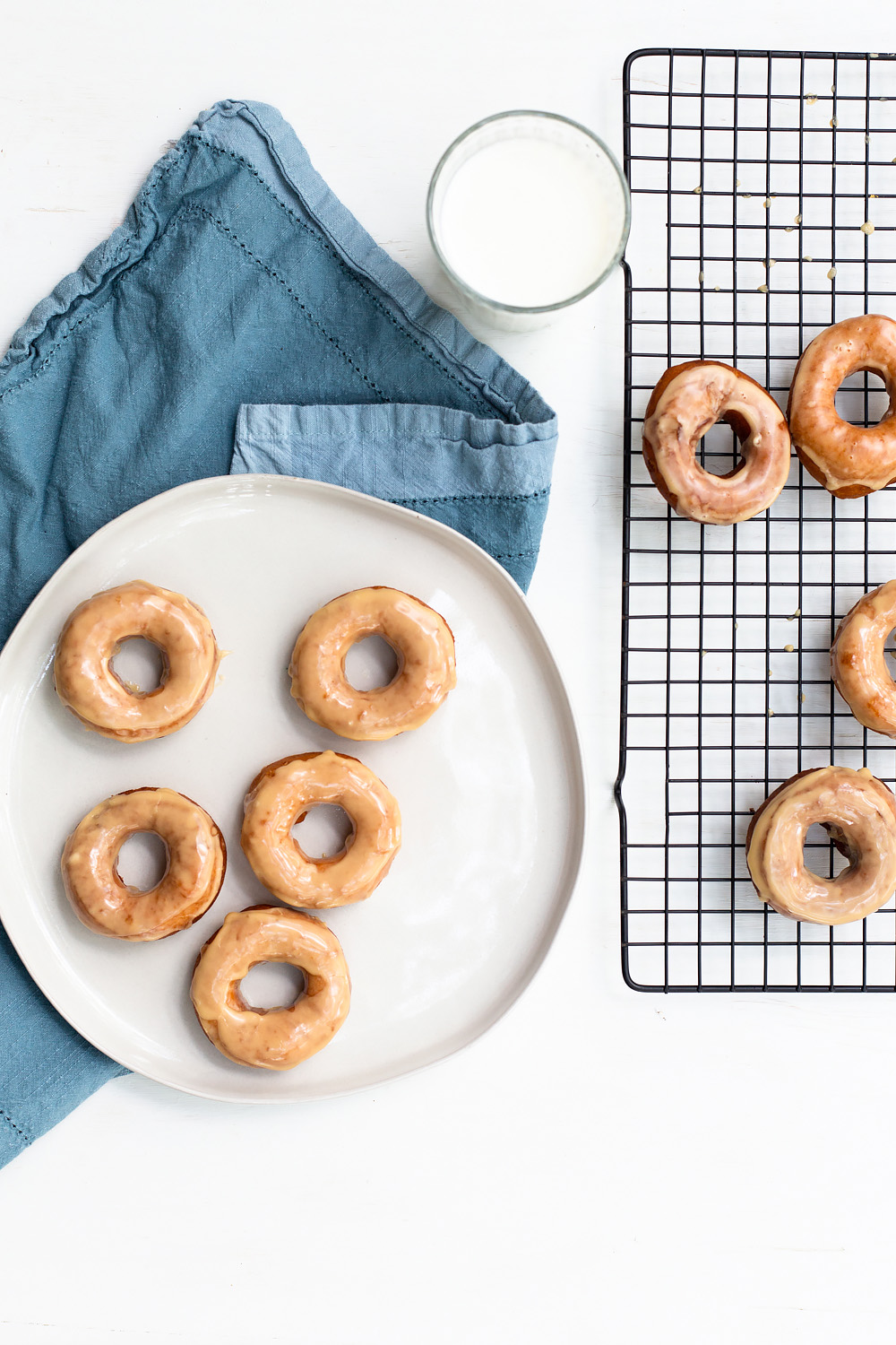 Coffee Glazed Biscuit Donuts