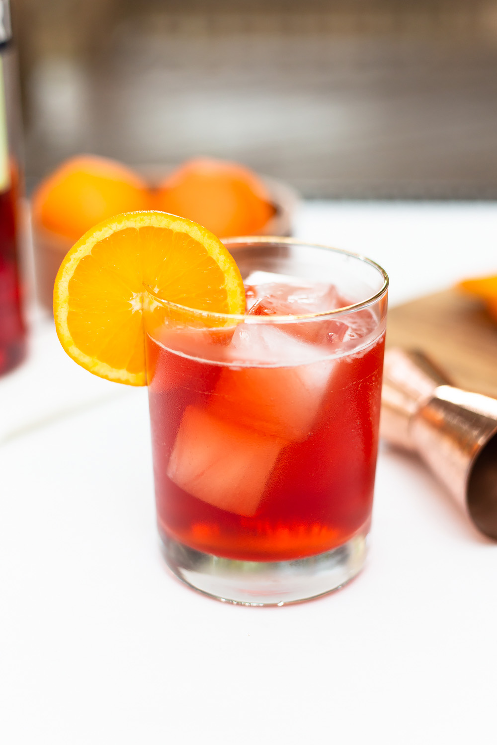 negroni on a table