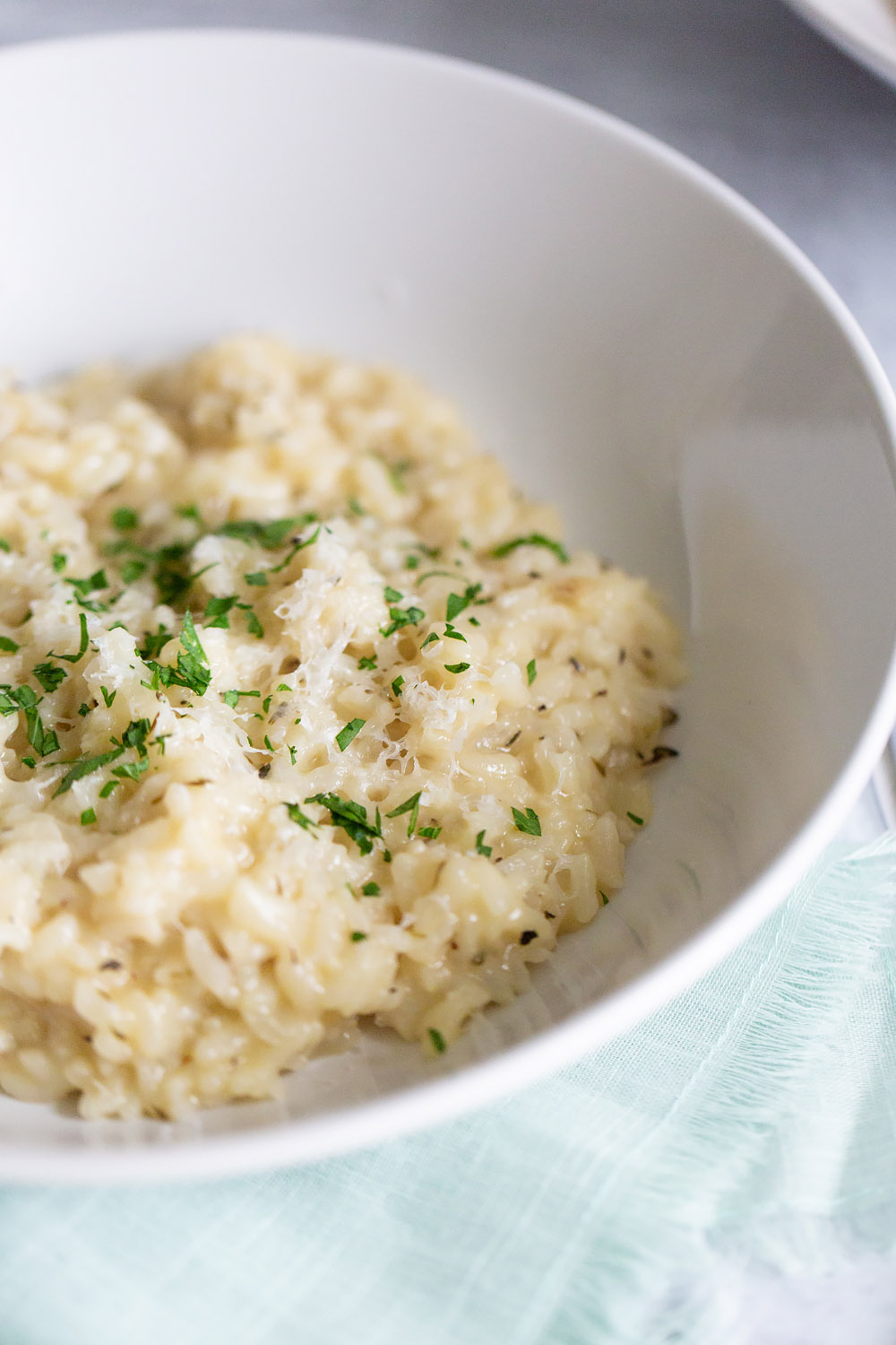 parmesan risotto up close