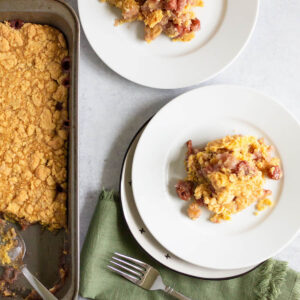 Pineapple cherry dump cake