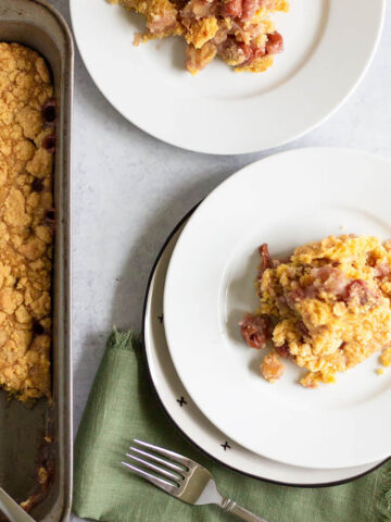 Pineapple cherry dump cake