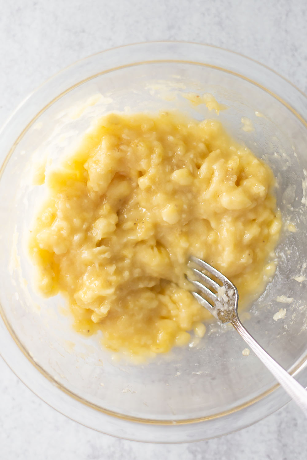 mashed bananas