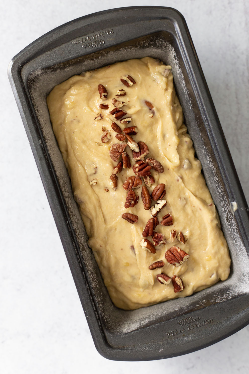 uncooked pecan banana bread