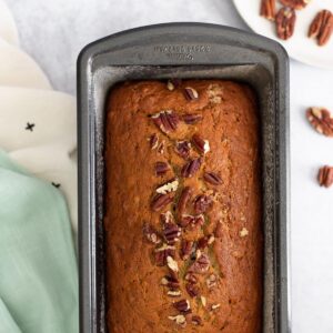 cooked pecan banana bread.