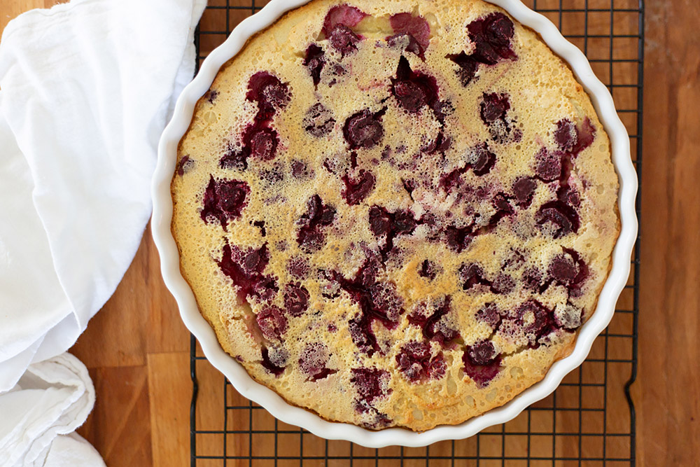 Finished Raspberry Clafoutis