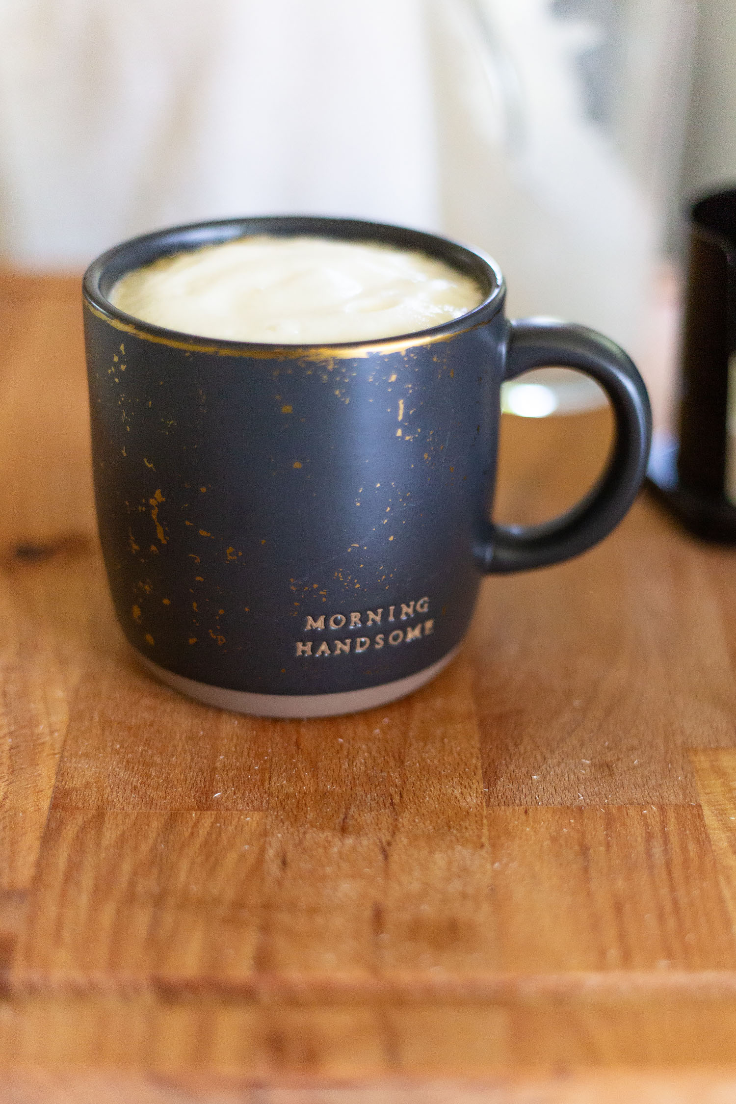 Homemade aeropress cappuccino