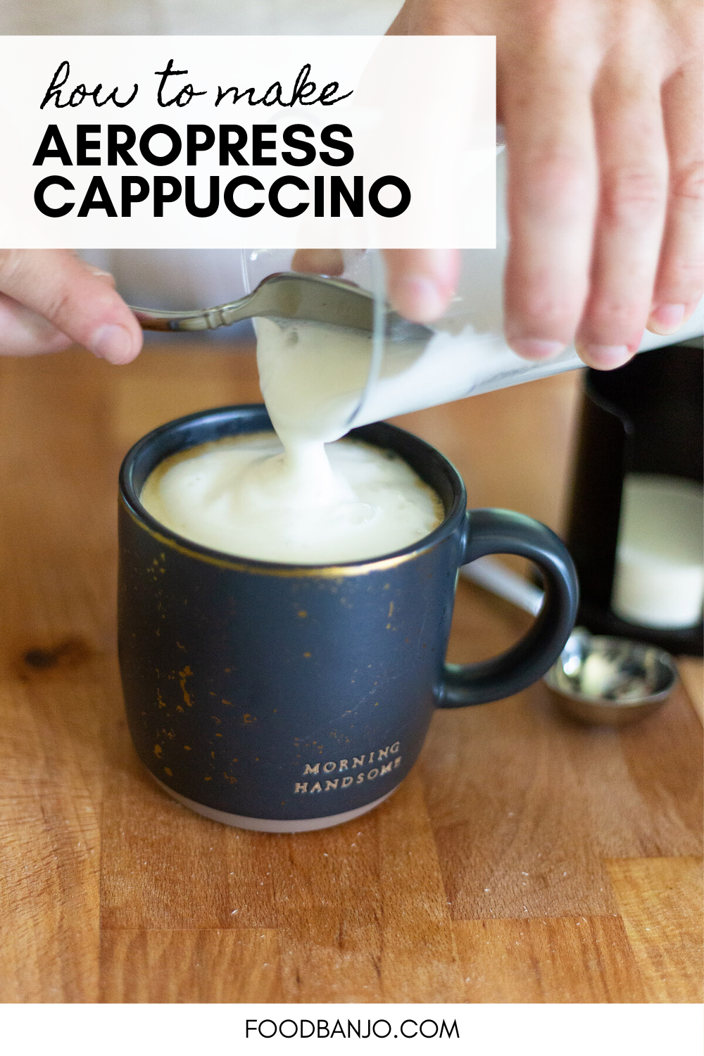 How to Make an AeroPress Cappuccino Food Banjo