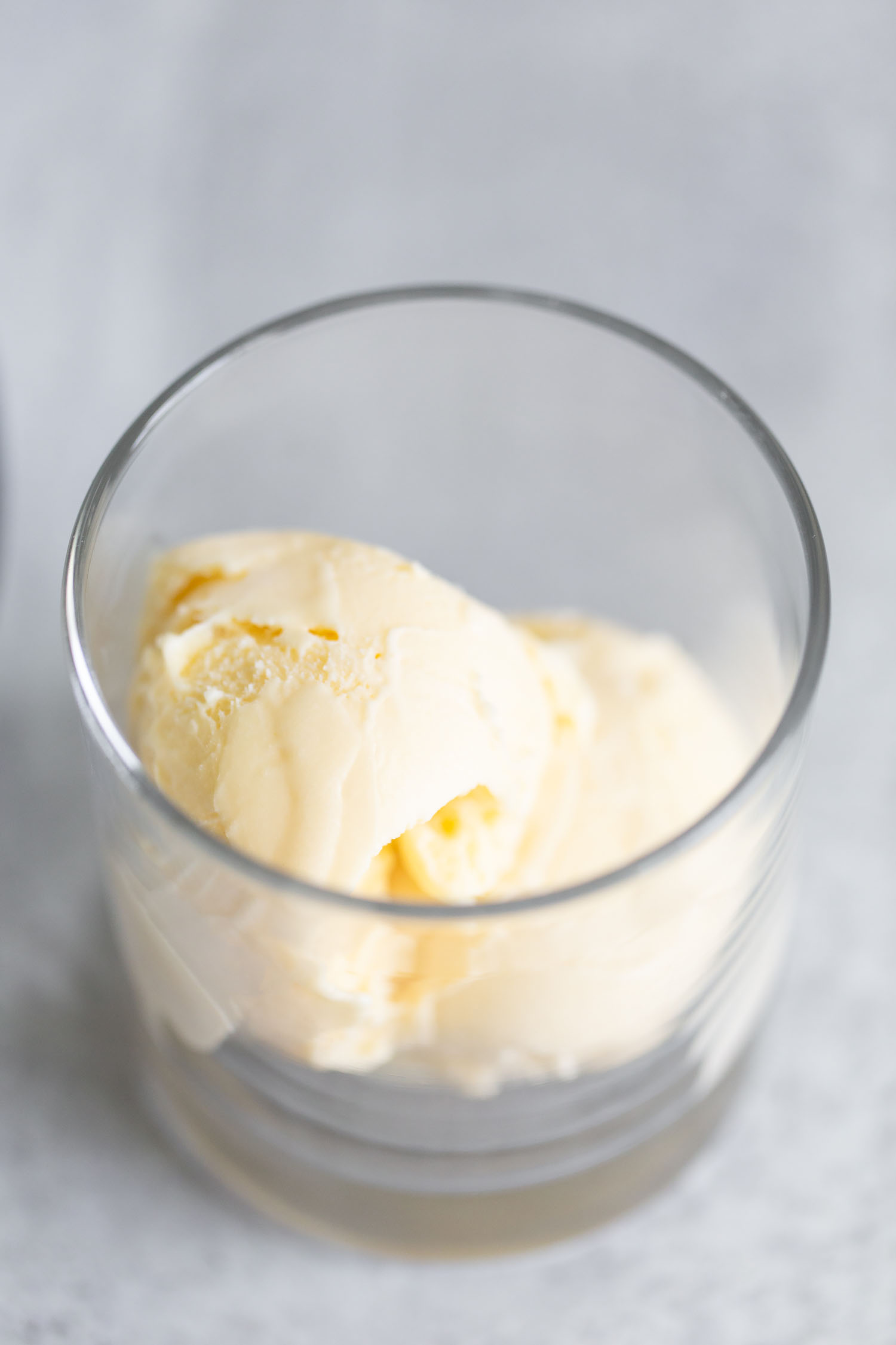 ice cream in glass