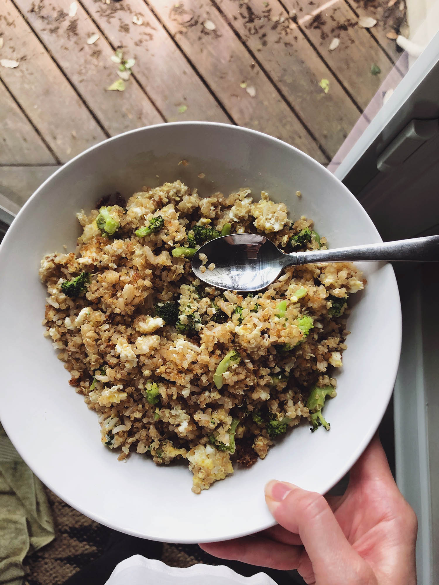 fried rice and quinoa