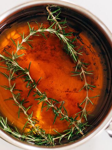 Rosemary simple syrup
