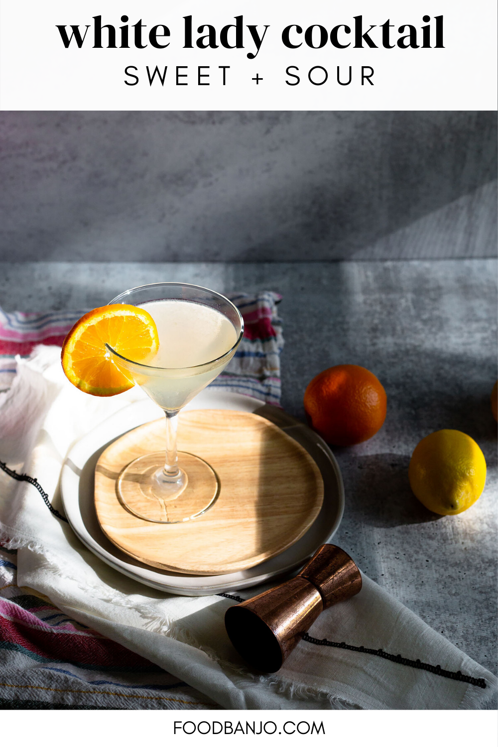 Gin and Cointreau Cocktail Food Banjo