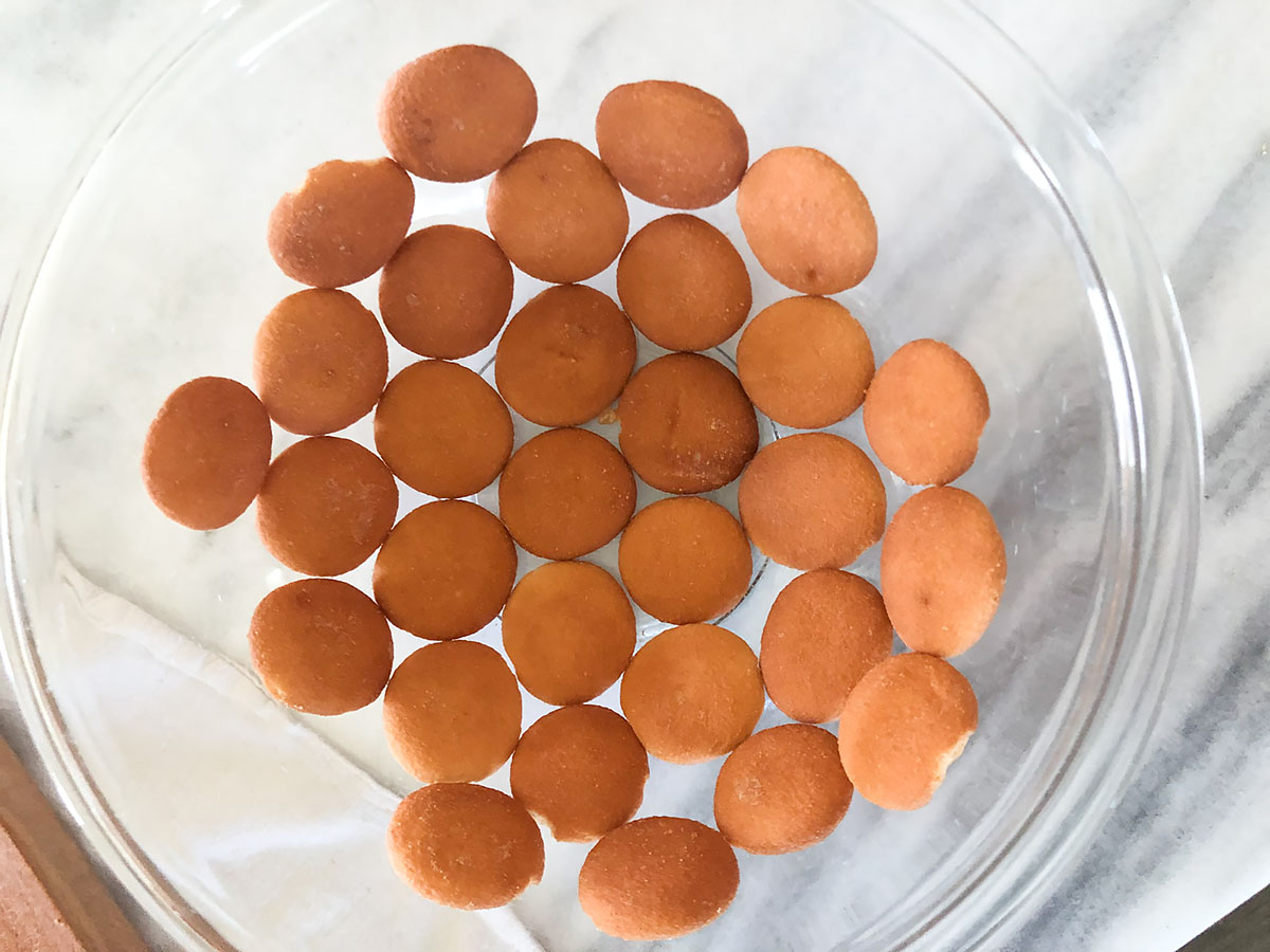 vanilla wafers in a bowl