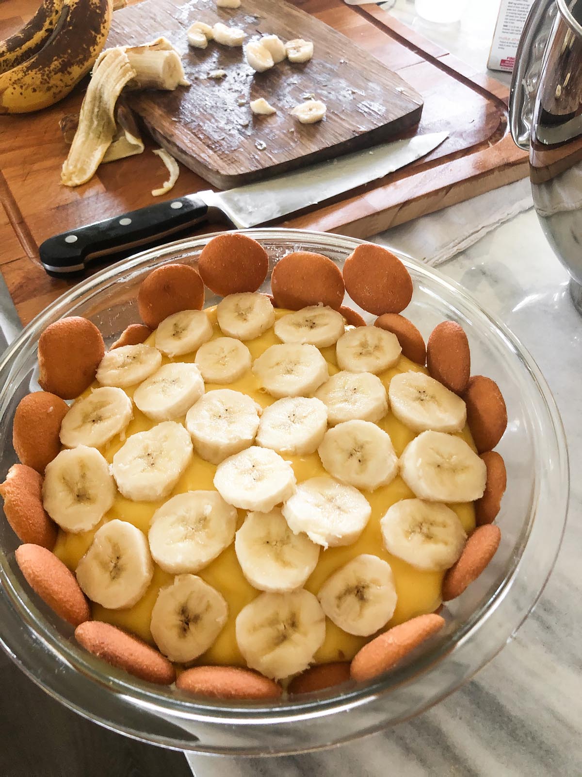 layering banana pudding