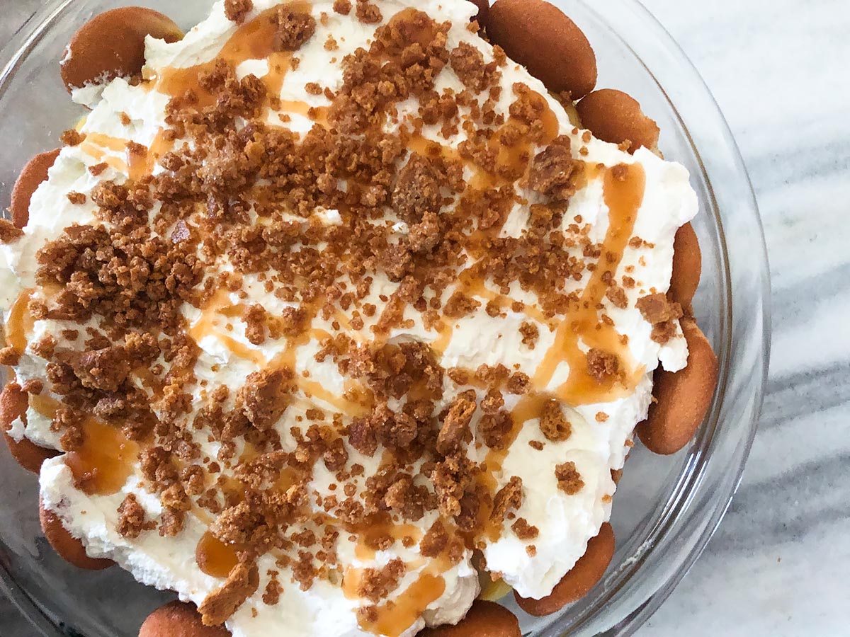 banana pudding from above