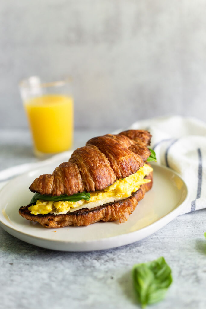 Toasted Croissant Breakfast Sandwich Food Banjo