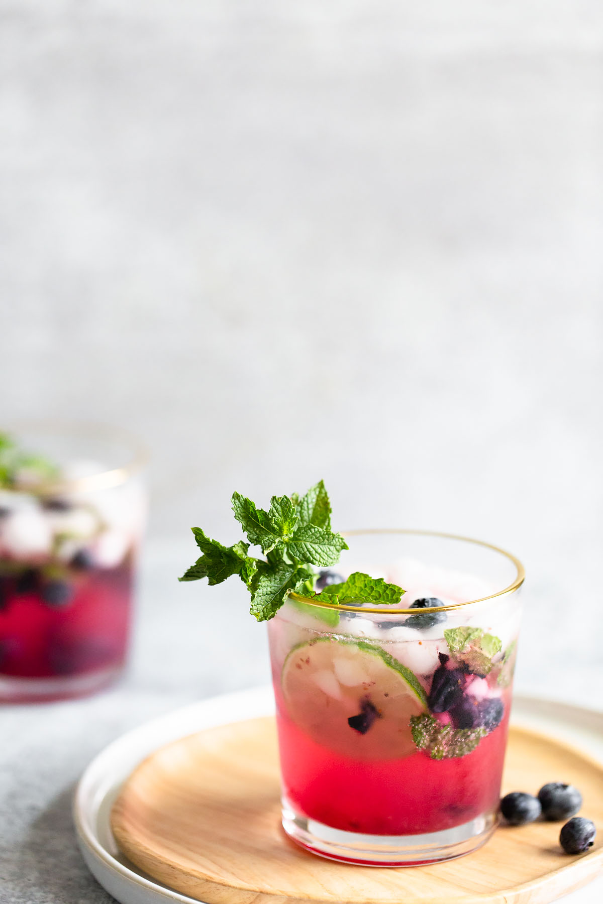 virgin blueberry mojito