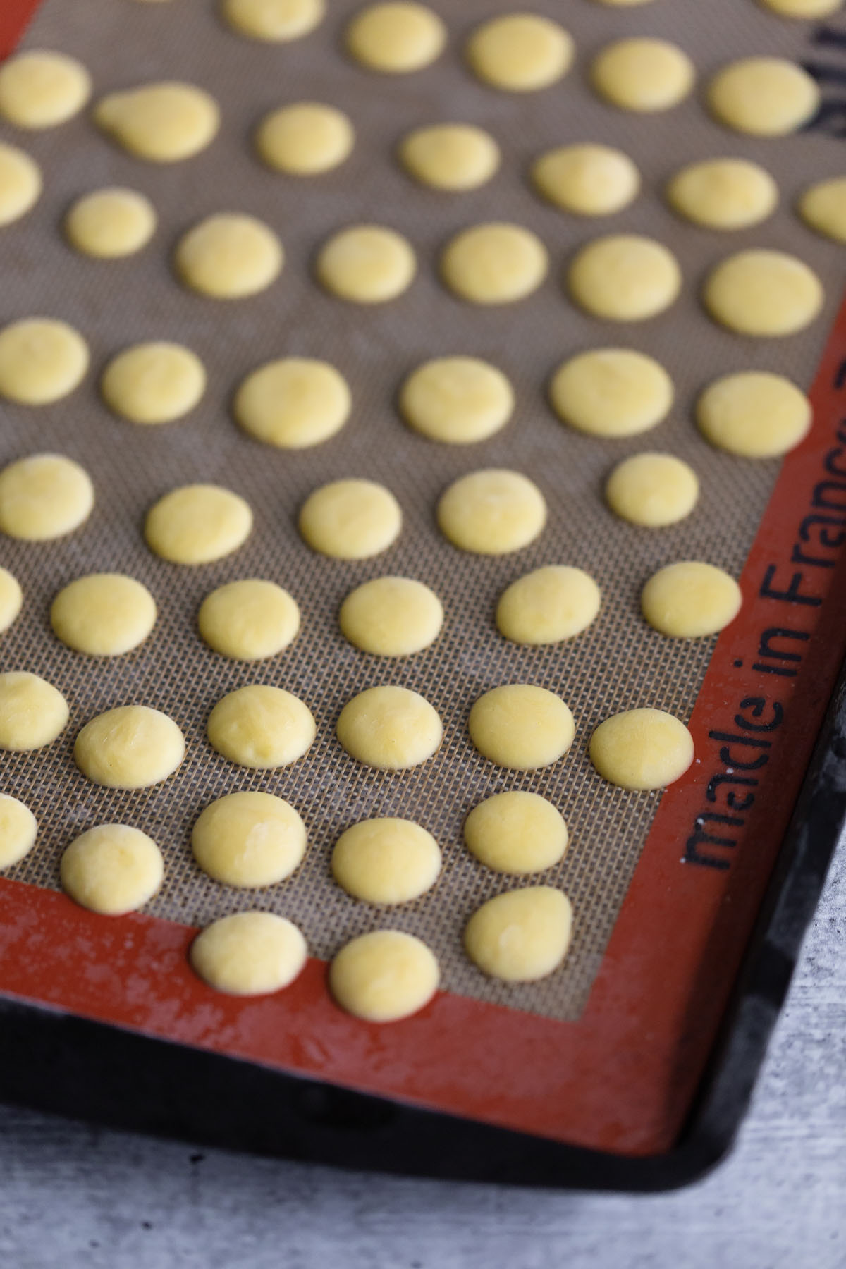 frozen yogurt bites up close